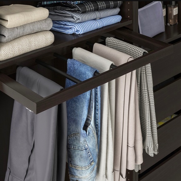 NEW IKEA KOMPLEMENT 104.465.24 Pull-out pants hanger 29 1/2x13 3/4 " for PAX - Picture 3 of 3